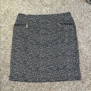 MICHAEL Michael Kors Black and White Pencil Skirt